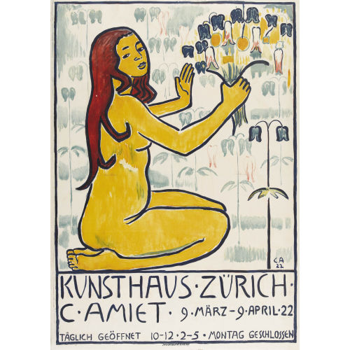 CUNO AMIET : 'Kunstausstellung Z�rich 1922' (DOBIASCHOFSKY AUKTIONEN AG)