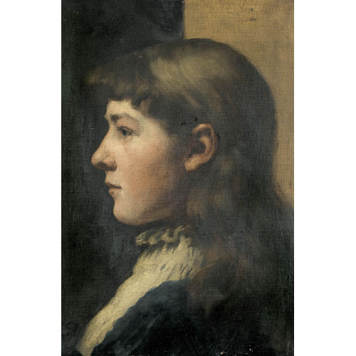ALBERT ANKER : Brustbildnis eines M�dchens im Profil (DOBIASCHOFSKY AUKTIONEN AG)