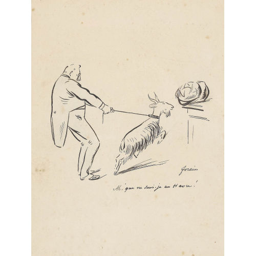 JEAN LOUIS FORAIN : 'Ah, que suis-je au Havre' (DOBIASCHOFSKY AUKTIONEN AG)