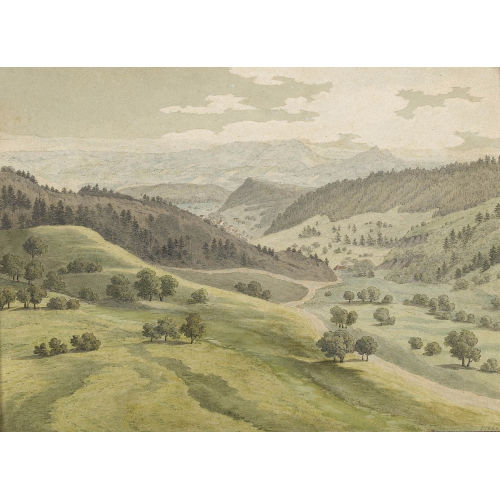 ANTON WINTERLIN : Blick von der Frohburg aus in die Landschaft (DOBIASCHOFSKY AUKTIONEN AG)
