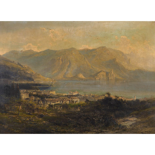 FERDINAND FELDH�TTER : Ansicht des Gardasees (DOBIASCHOFSKY AUKTIONEN AG)