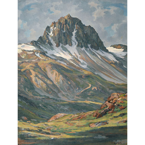 CARL ALBERT VON SALIS-SOGLIO : 'Piz Lagrev' (DOBIASCHOFSKY AUKTIONEN AG)