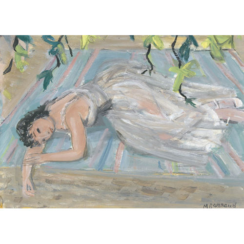 MAURICE BARRAUD : Liegende Ballettt�nzerin (DOBIASCHOFSKY AUKTIONEN AG)