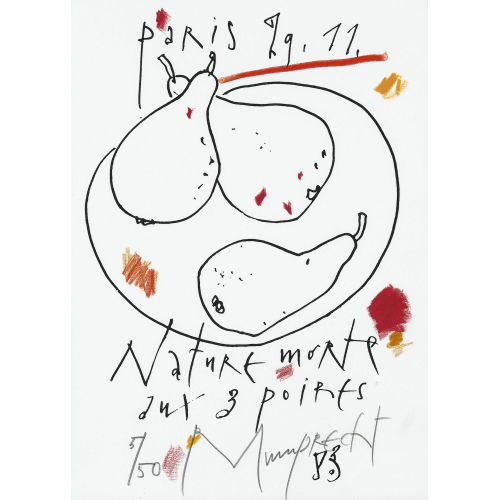 RUDOLF MUMPRECHT : 'Nature morte aux 3 poires' (DOBIASCHOFSKY AUKTIONEN AG)