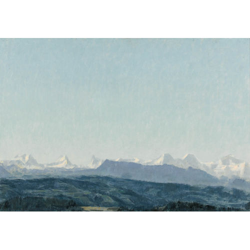 WERNER GFELLER : Alpenkette im Berner Oberland (DOBIASCHOFSKY AUKTIONEN AG)