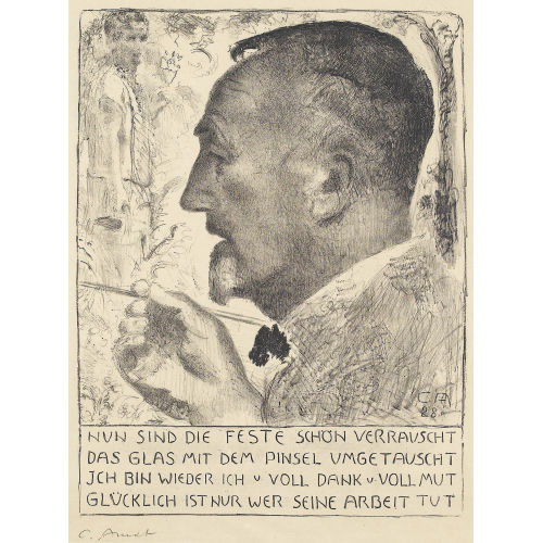CUNO AMIET : Der K�nstler malend (DOBIASCHOFSKY AUKTIONEN AG)