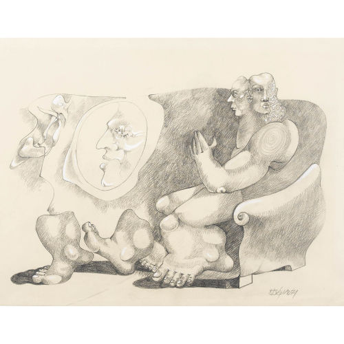 ROLAND BUGNON : Fliessende Figuren (DOBIASCHOFSKY AUKTIONEN AG)
