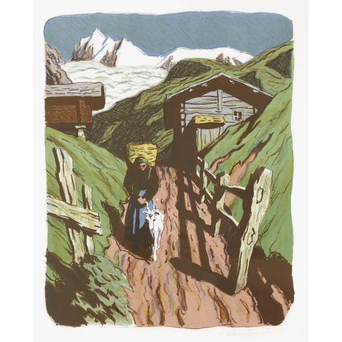 FRED STAUFFER : Auf der Alp (DOBIASCHOFSKY AUKTIONEN AG)