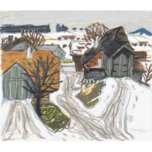 FRED STAUFFER : Geh�ft im Winter (DOBIASCHOFSKY AUKTIONEN AG)