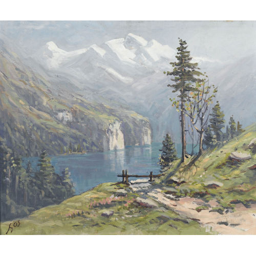 ALBERT GOS : 'Lac des Quatre Cantons' (DOBIASCHOFSKY AUKTIONEN AG)