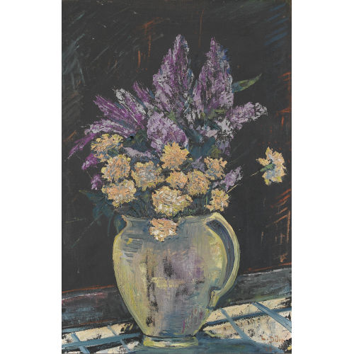 LOUIS D�RR : Stillleben mit Flieder und Nelken (DOBIASCHOFSKY AUKTIONEN AG)
