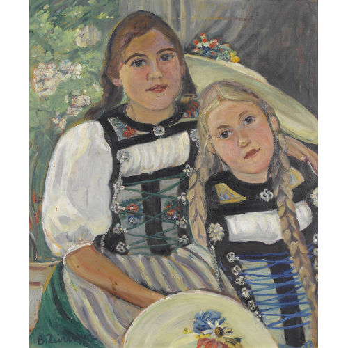BERTHA Z�RICHER : 'M�dchen in der neuen Berner Tracht' (DOBIASCHOFSKY AUKTIONEN AG)