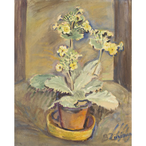BERTHA Z�RICHER : Stillleben mit Schl�sselblume (DOBIASCHOFSKY AUKTIONEN AG)