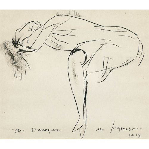 ANDRE ALBERT MARIE DUNOYER DE SEGONZAC : 'La dormeuse' (DOBIASCHOFSKY AUKTIONEN AG)
