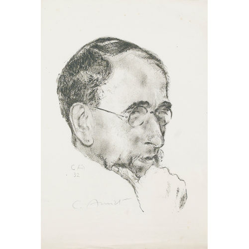 CUNO AMIET : Bildnis Ernst Kreidolf in Dreiviertelansicht (DOBIASCHOFSKY AUKTIONEN AG)