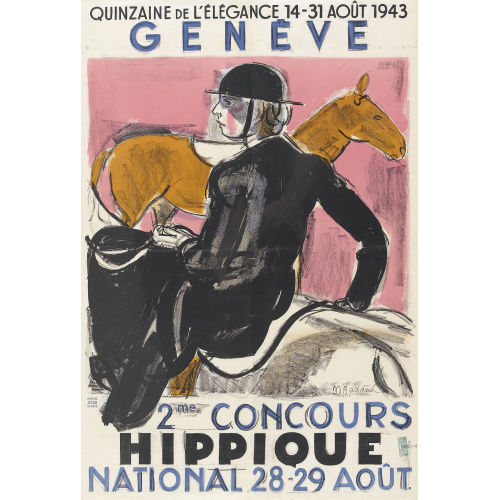 MAURICE BARRAUD : 'Gen�ve Concours Hippique 1943' (DOBIASCHOFSKY AUKTIONEN AG)