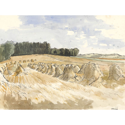 VICTOR SURBEK : Weizenfeld im Sommer (DOBIASCHOFSKY AUKTIONEN AG)