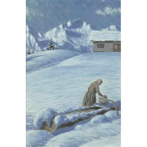 WALDEMAR FINK : 'Wintermondnacht' (DOBIASCHOFSKY AUKTIONEN AG)