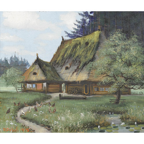 JOHANN OTHMAR D�BELI : 'Bauernhaus' (DOBIASCHOFSKY AUKTIONEN AG)