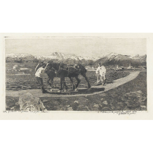GIOVANNI SEGANTINI : Auf dem Feld (DOBIASCHOFSKY AUKTIONEN AG)