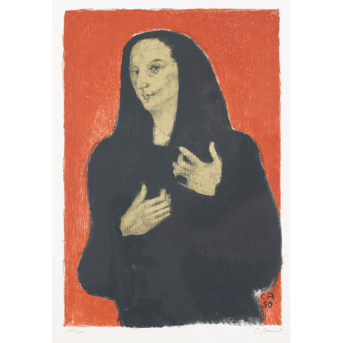 CUNO AMIET : Portr�t der Bildhauerin Germaine Richier (DOBIASCHOFSKY AUKTIONEN AG)