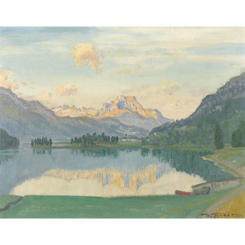 WALDEMAR FINK : 'Morgenfr�he am Champferersee' (DOBIASCHOFSKY AUKTIONEN AG)