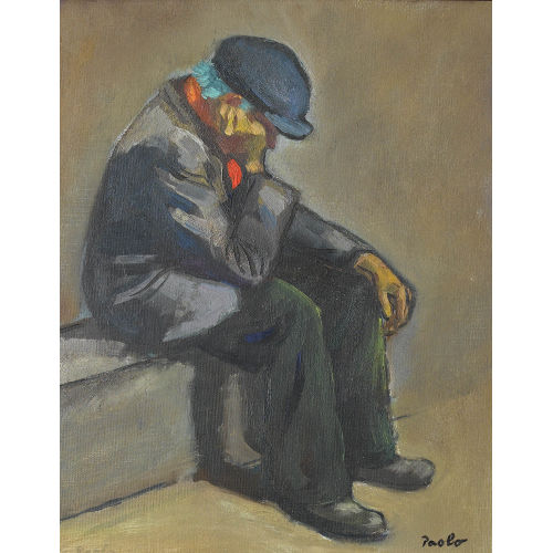 PAUL JAKOB) PAOLO (EIGTL. M�LLER : 'Clochard' (DOBIASCHOFSKY AUKTIONEN AG)