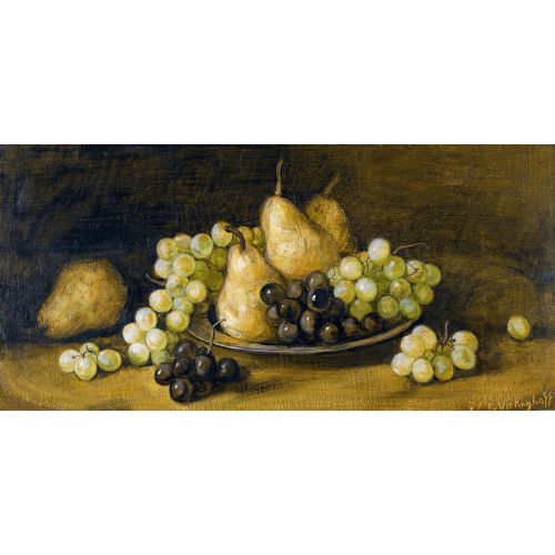 EGON VON VIETINGHOFF : Stillleben mit Birnen und Trauben (DOBIASCHOFSKY AUKTIONEN AG)