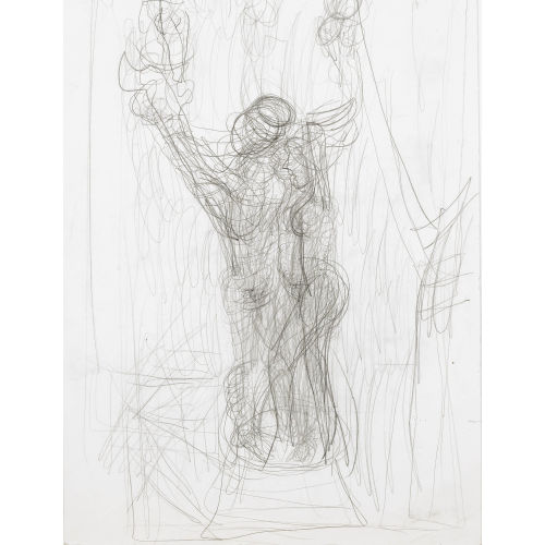 FRANZ GERTSCH : Figur mit erhobenen Armen (DOBIASCHOFSKY AUKTIONEN AG)