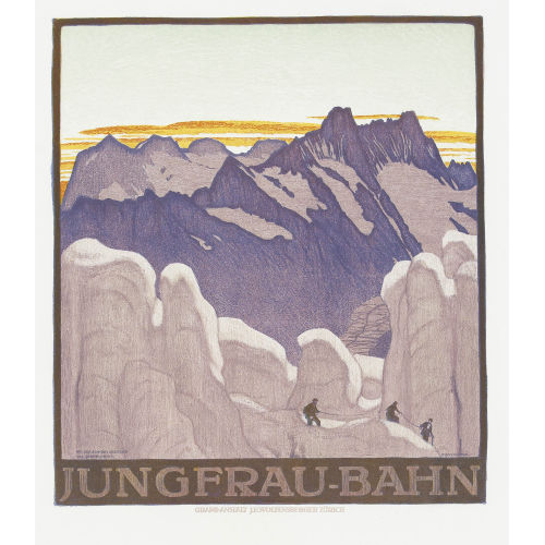 EMIL CARDINAUX : 'Jungfrau-Bahn / Bei der Station Eismeer' (DOBIASCHOFSKY AUKTIONEN AG)