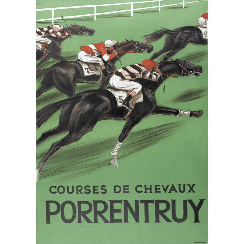 HUGO LAUBI : 'Courses de chevaux Porrentruy' (DOBIASCHOFSKY AUKTIONEN AG)