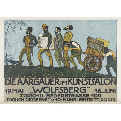ERNEST BOLENS : 'Die Aargauer im Kunstsalon Wolfsberg' (DOBIASCHOFSKY AUKTIONEN AG)