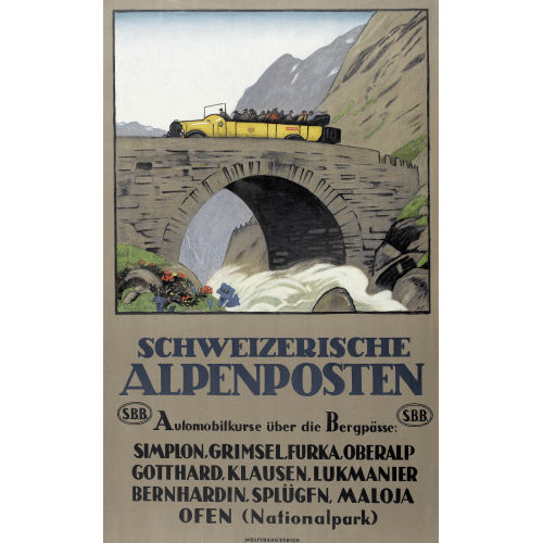 EMIL CARDINAUX : 'Schweizer Alpenposten' (DOBIASCHOFSKY AUKTIONEN AG)