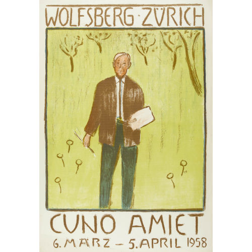 CUNO AMIET : 'Wolfsberg Z�rich Cuno Amiet 1958' (DOBIASCHOFSKY AUKTIONEN AG)