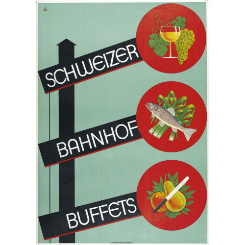 CHARLES KUHN : 'Schweizer Bahnhof Buffets' (DOBIASCHOFSKY AUKTIONEN AG)