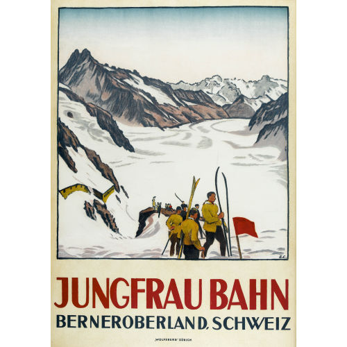 EMIL CARDINAUX : 'Jungfraubahn Berneroberland, Schweiz' (DOBIASCHOFSKY AUKTIONEN AG)