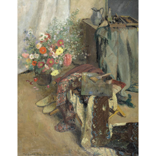 MARGUERITE FREY-SURBEK : Atelierstillleben mit Sommerblumenstrauss (DOBIASCHOFSKY AUKTIONEN AG)