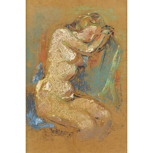 PAUL JAKOB) PAOLO (EIGTL. M�LLER : Studie zu sitzendem Frauenakt (DOBIASCHOFSKY AUKTIONEN AG)