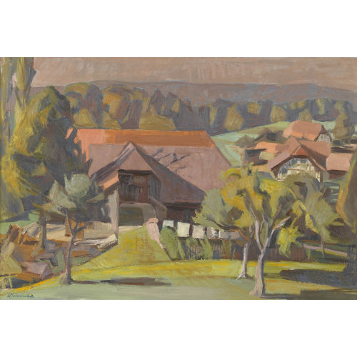 WERNER SCHMUTZ : 'Herbst in Oberbalm' (DOBIASCHOFSKY AUKTIONEN AG)