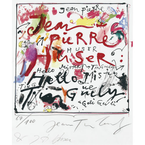 JEAN TINGUELY : 'Jean Pierre Huser' (DOBIASCHOFSKY AUKTIONEN AG)