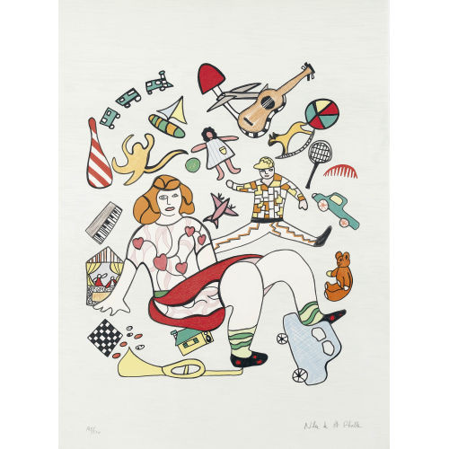 NIKI DE SAINT-PHALLE : 'Les enfants et les jouets' (DOBIASCHOFSKY AUKTIONEN AG)