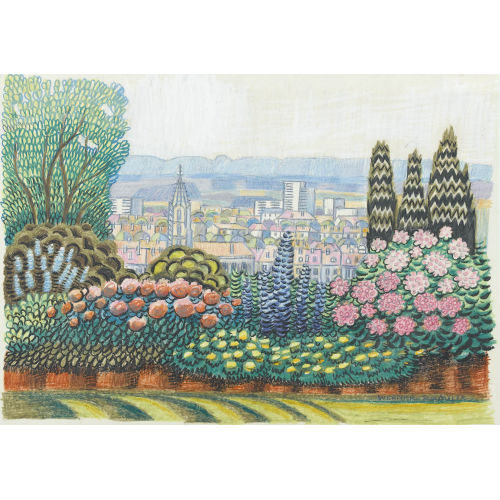 WERNER SCHMUTZ : Phantasieansicht von Bern (DOBIASCHOFSKY AUKTIONEN AG)