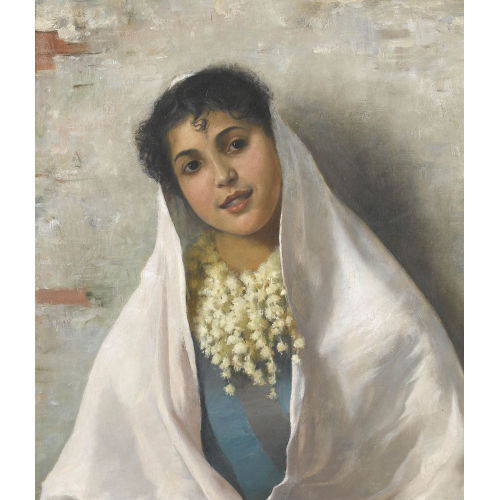 BARON EDMOND JEAN DE PURY : Bildnis einer jungen Algerierin (DOBIASCHOFSKY AUKTIONEN AG)