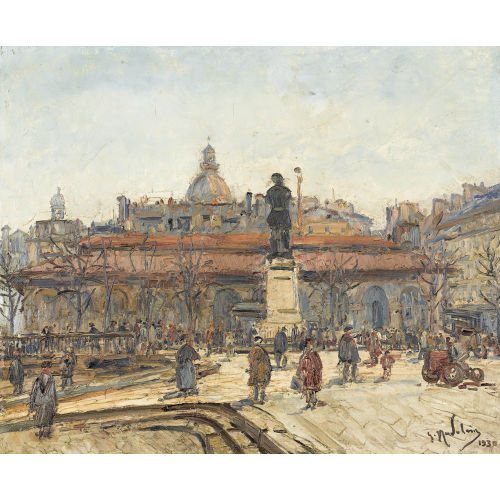 GUSTAVE MADELAIN : 'La place Maubert' (DOBIASCHOFSKY AUKTIONEN AG)