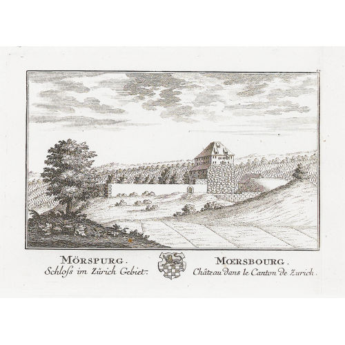 DAVID HERRLIBERGER : 'M�rspurg./Schloss im Z�rich Gebiet.' (DOBIASCHOFSKY AUKTIONEN AG)