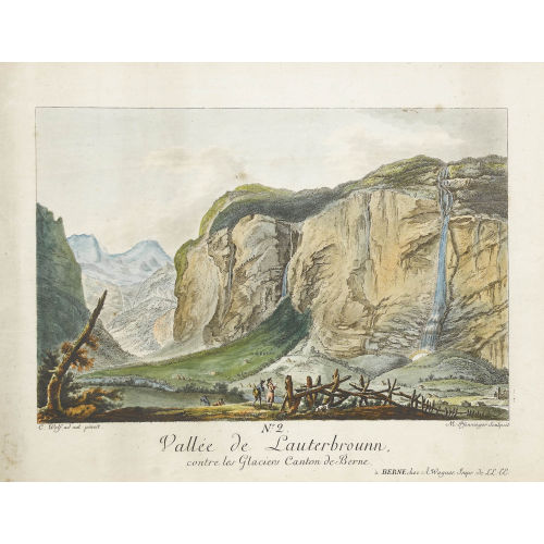CASPAR WOLF : 'Vall�e de Lauterbrounn,/contre les Glaciers Canton...' (DOBIASCHOFSKY AUKTIONEN AG)
