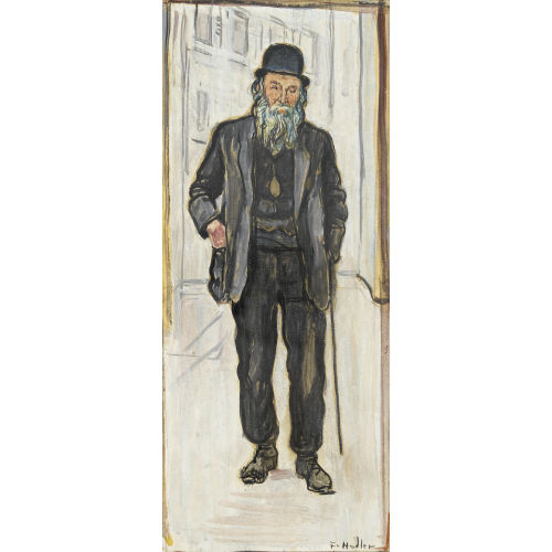 FERDINAND HODLER : Alter Spazierg�nger in Genf (DOBIASCHOFSKY AUKTIONEN AG)