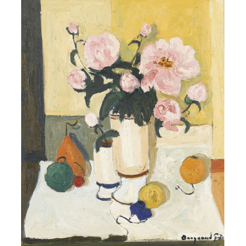 GEORGES BORGEAUD : 'Nature morte aux pivoines' (DOBIASCHOFSKY AUKTIONEN AG)