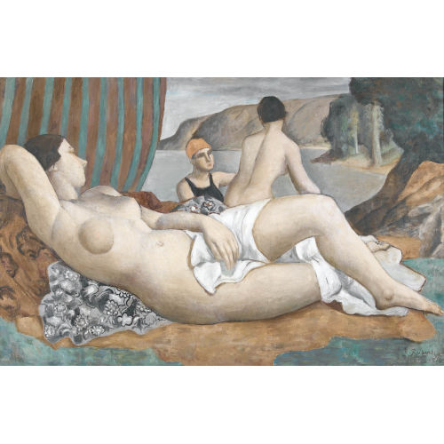 PAUL THEOPHILE ROBERT : Weiblicher Akt mit zwei Badenden (DOBIASCHOFSKY AUKTIONEN AG)
