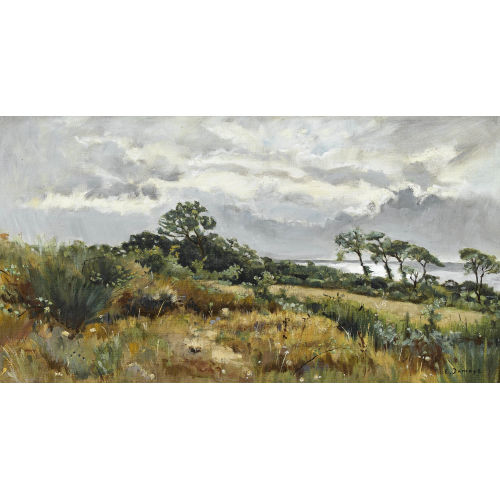 PIERRE EMMANUEL EUGENE DAMOYE : Landschaft am Meer (DOBIASCHOFSKY AUKTIONEN AG)
